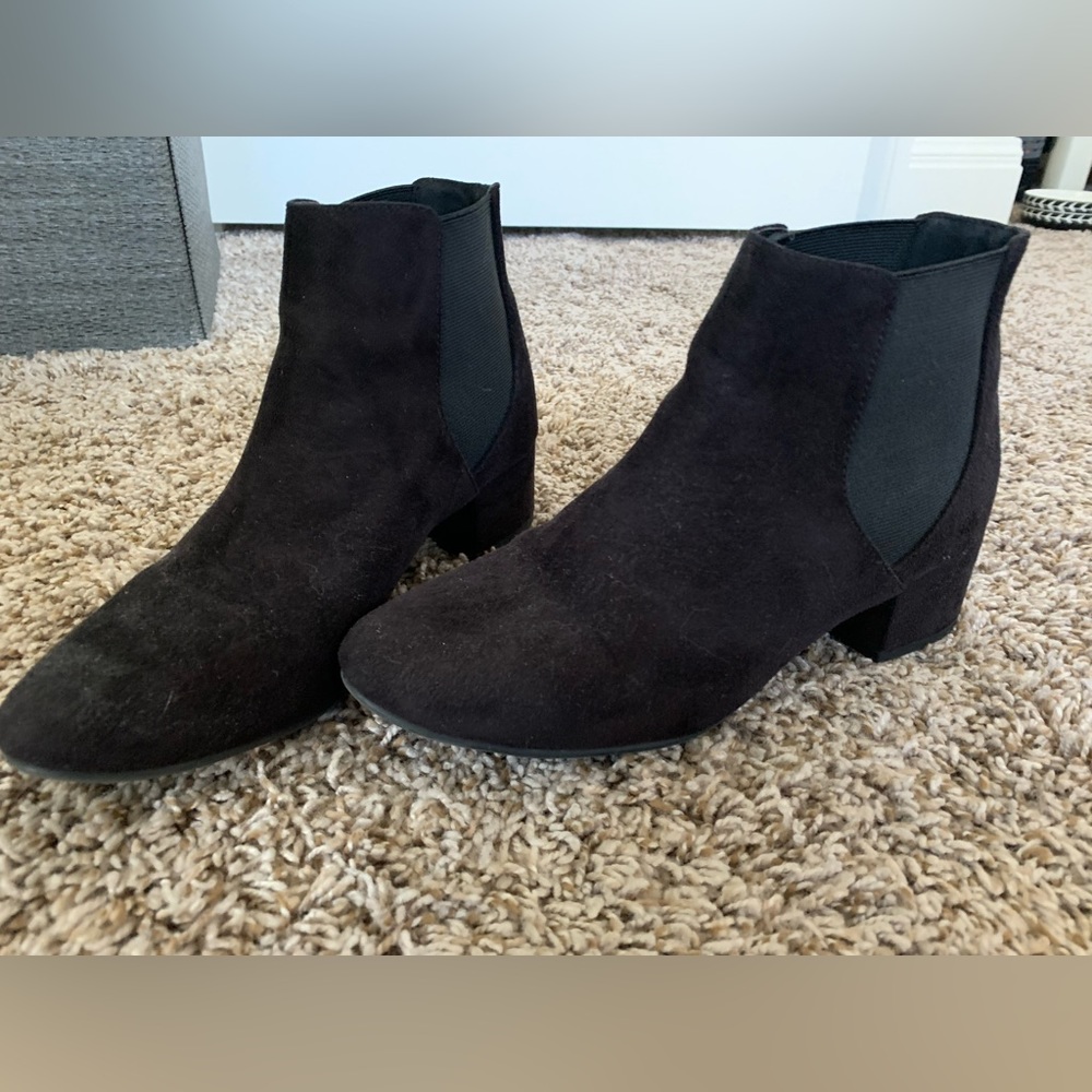 Black ankle booties